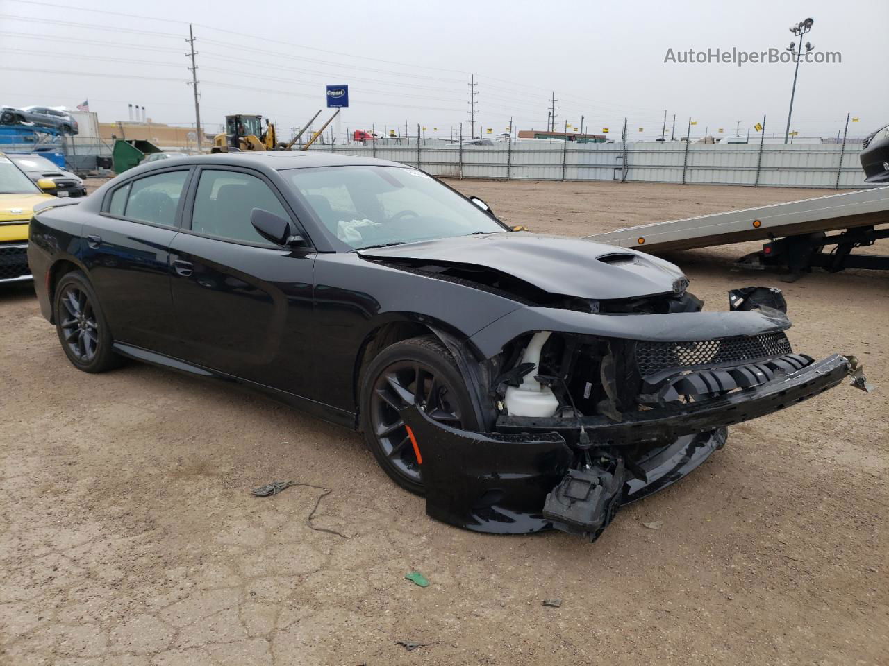 2021 Dodge Charger Gt Черный vin: 2C3CDXMG8MH532703