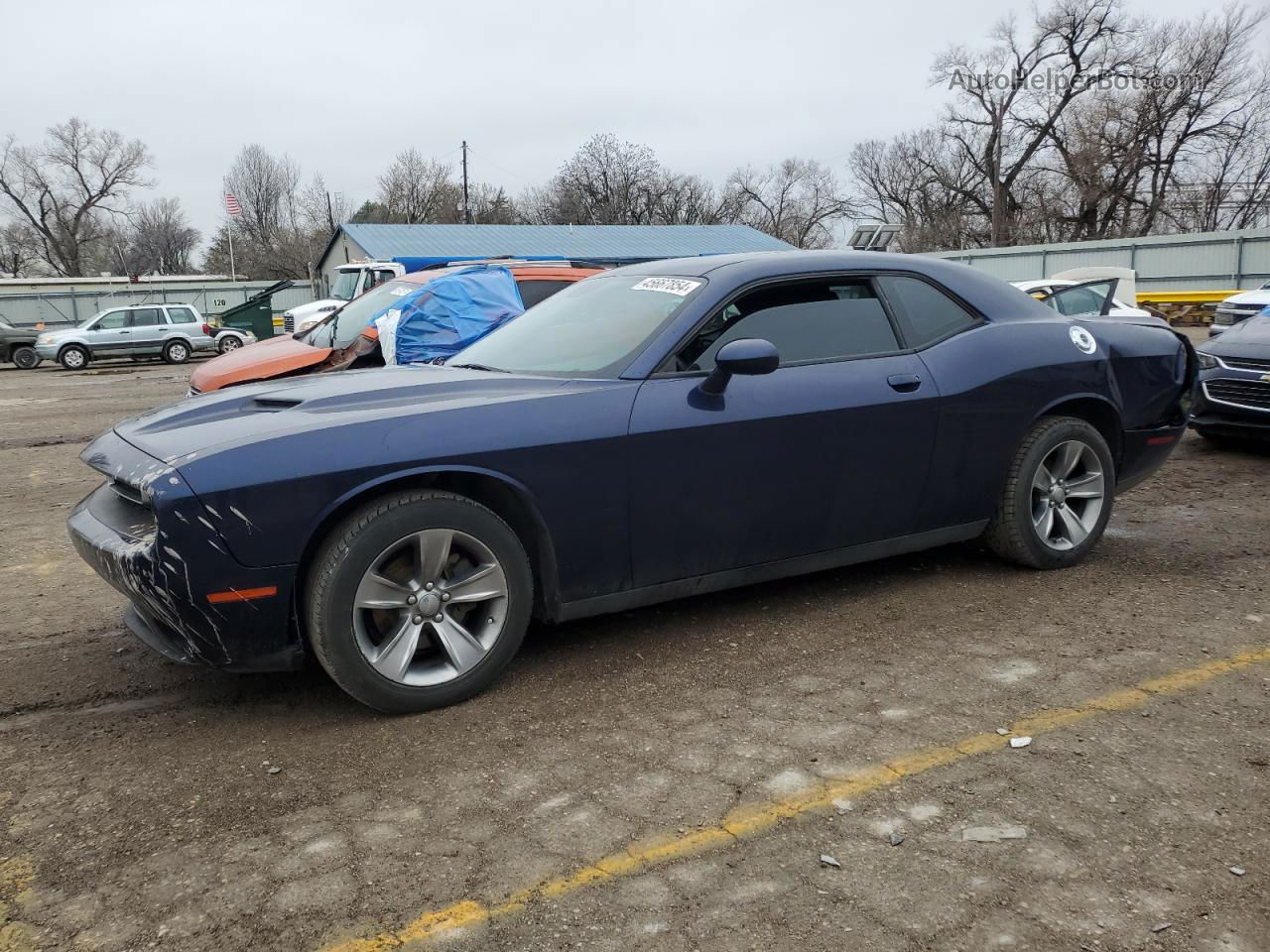 2015 Dodge Challenger Sxt Blue vin: 2C3CDZAG0FH705505