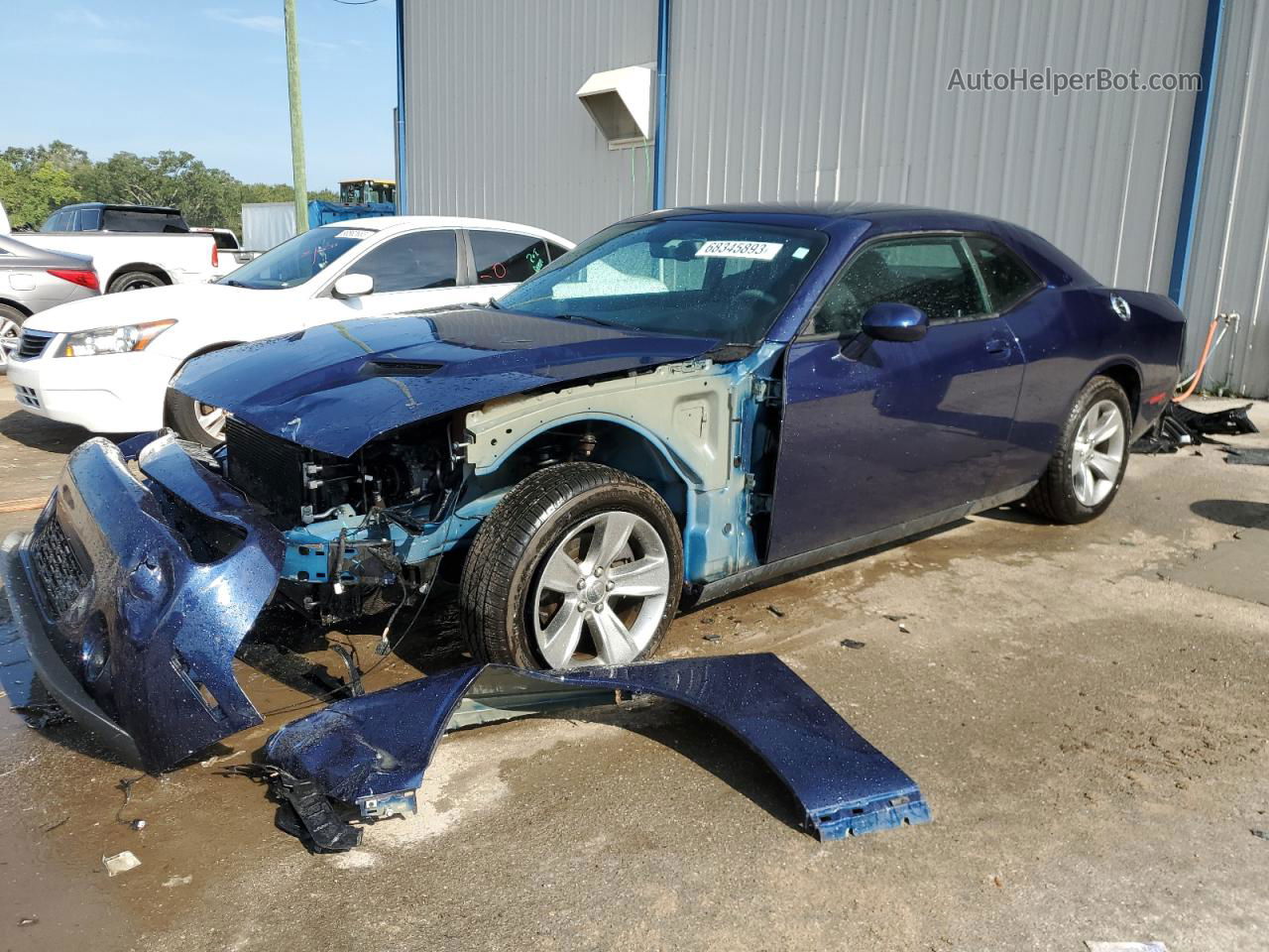 2015 Dodge Challenger Sxt Blue vin: 2C3CDZAG0FH811470