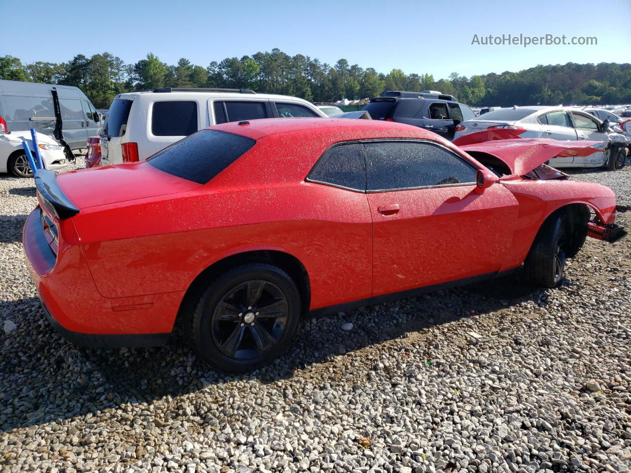 2015 Dodge Challenger Sxt Red vin: 2C3CDZAG0FH816331