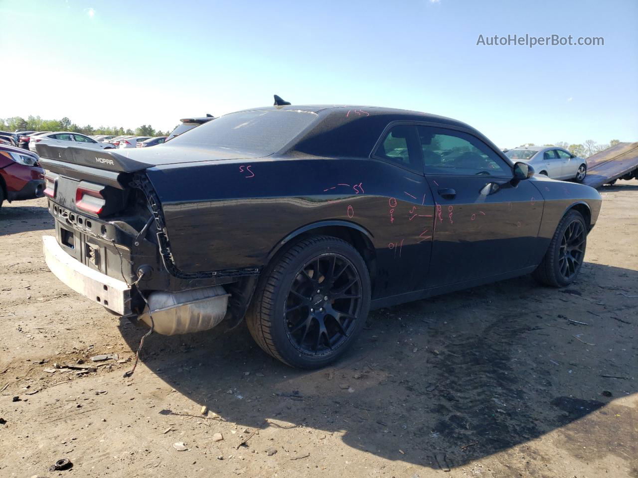 2016 Dodge Challenger Sxt Черный vin: 2C3CDZAG0GH290381