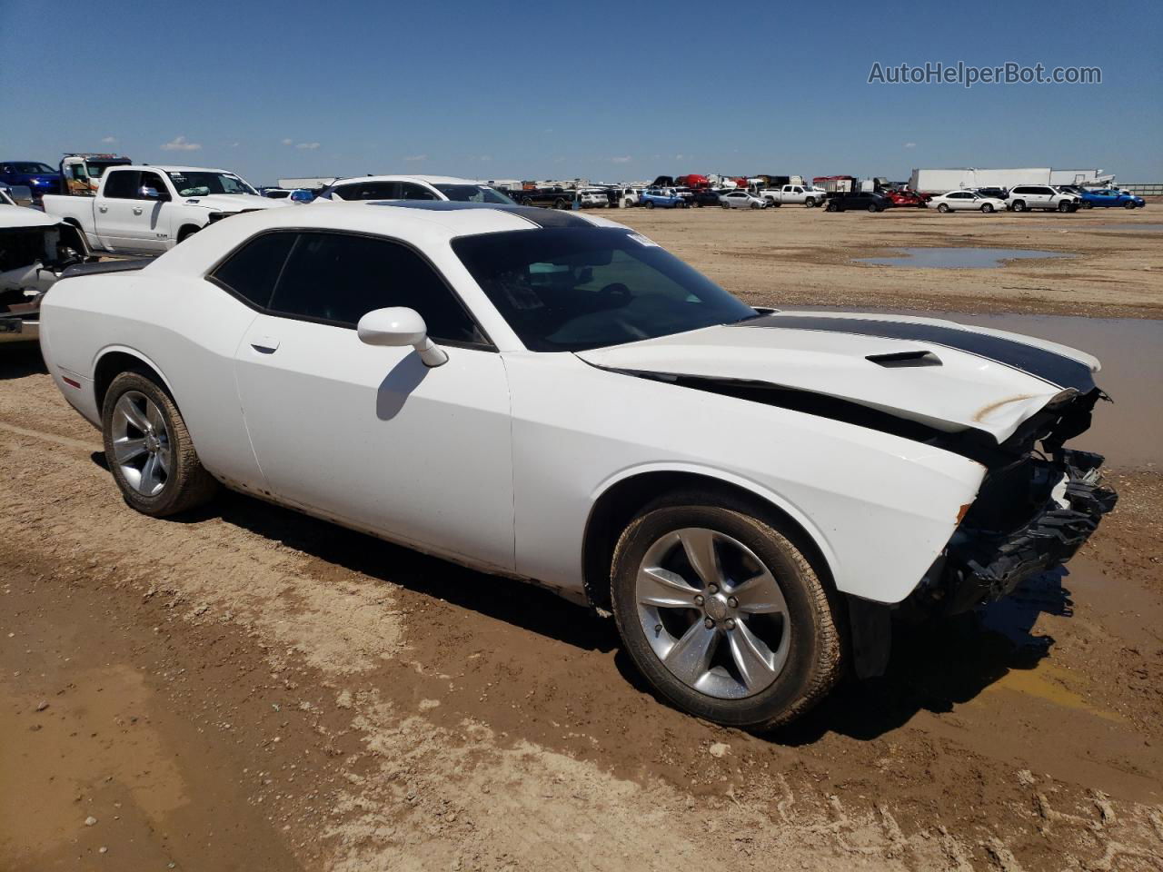 2016 Dodge Challenger Sxt White vin: 2C3CDZAG0GH331480