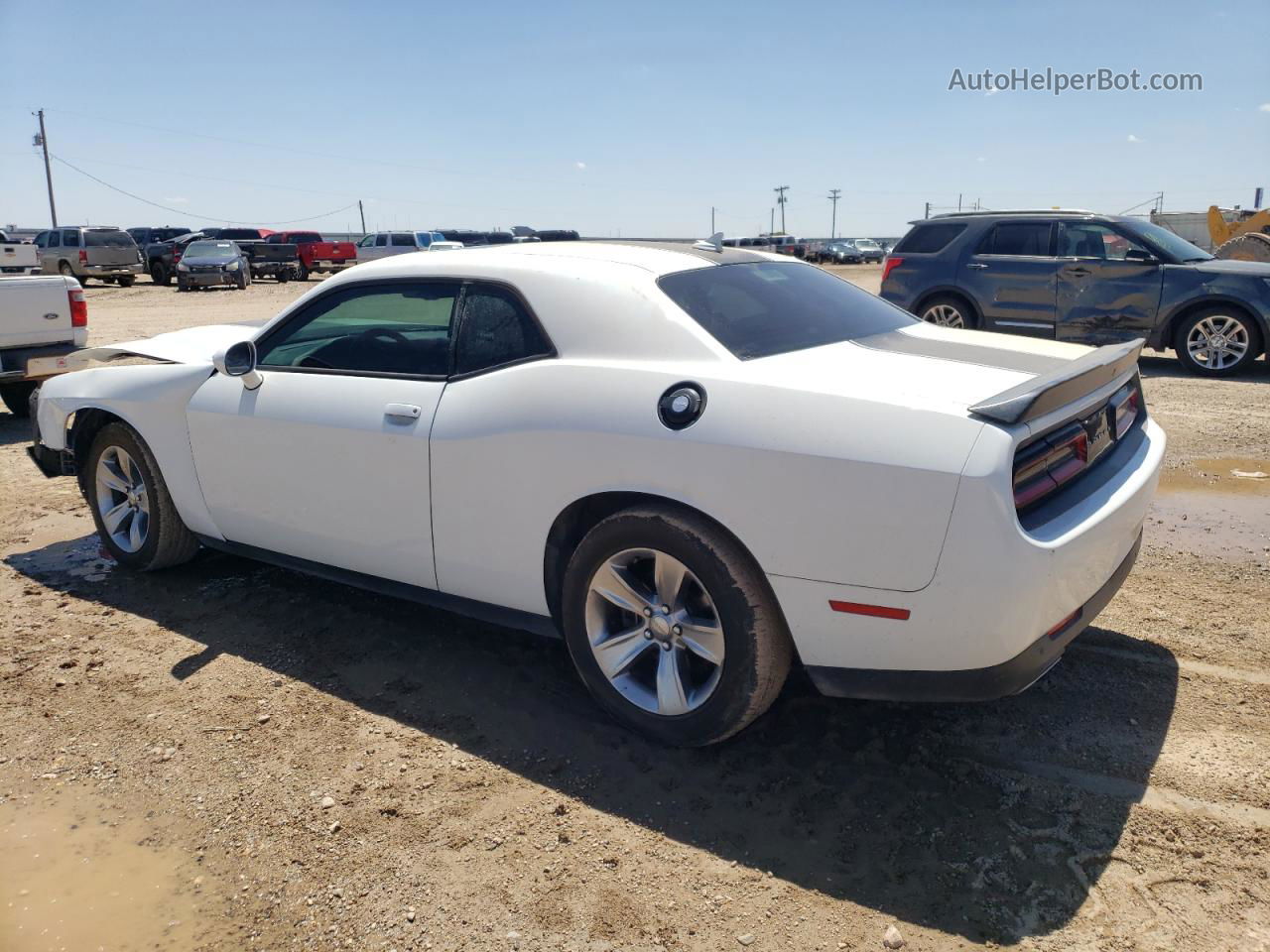 2016 Dodge Challenger Sxt White vin: 2C3CDZAG0GH331480