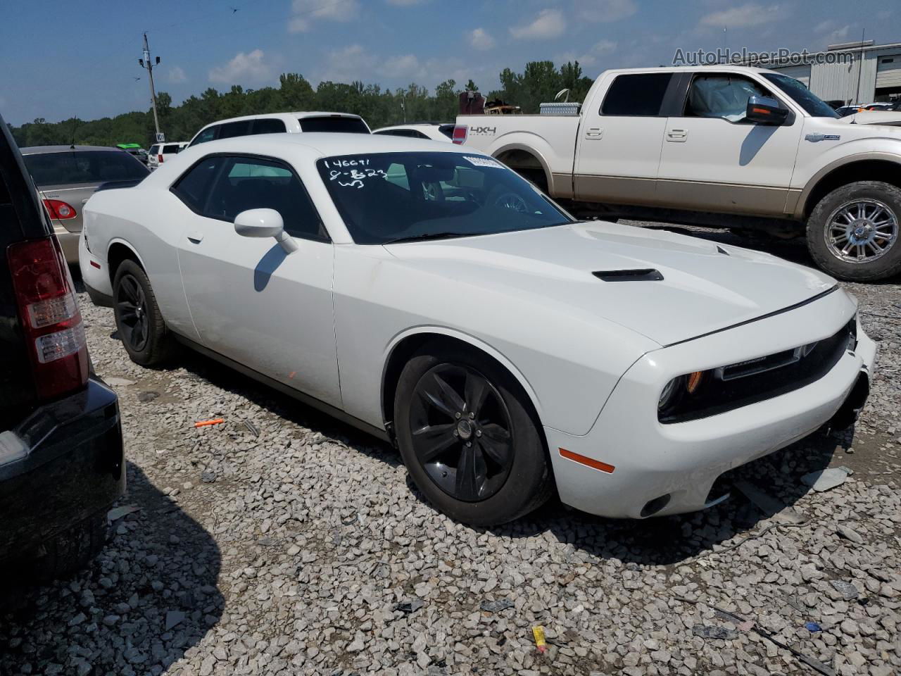 2016 Dodge Challenger Sxt Белый vin: 2C3CDZAG0GH336680