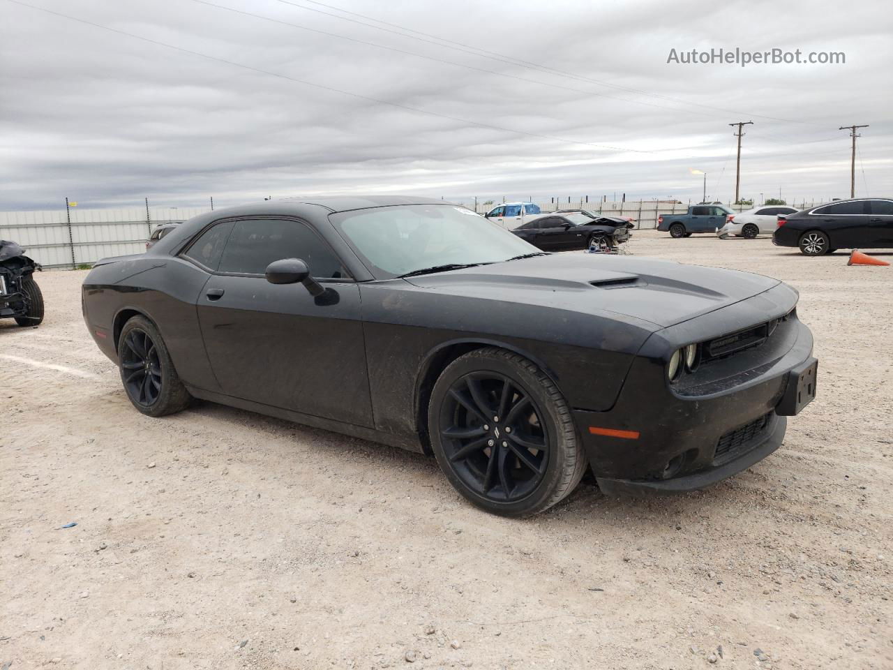 2017 Dodge Challenger Sxt Black vin: 2C3CDZAG0HH501256