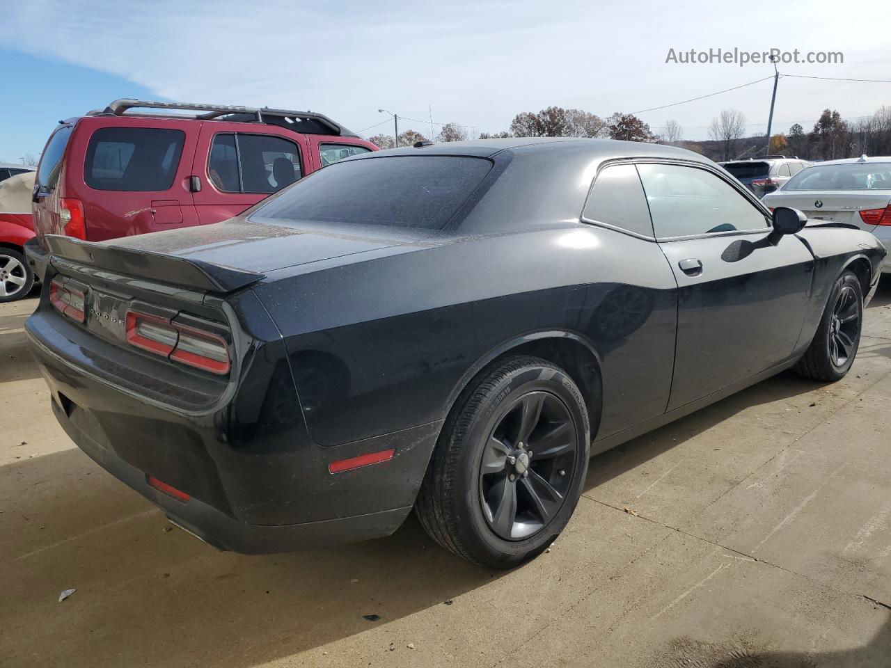 2018 Dodge Challenger Sxt Черный vin: 2C3CDZAG0JH127818