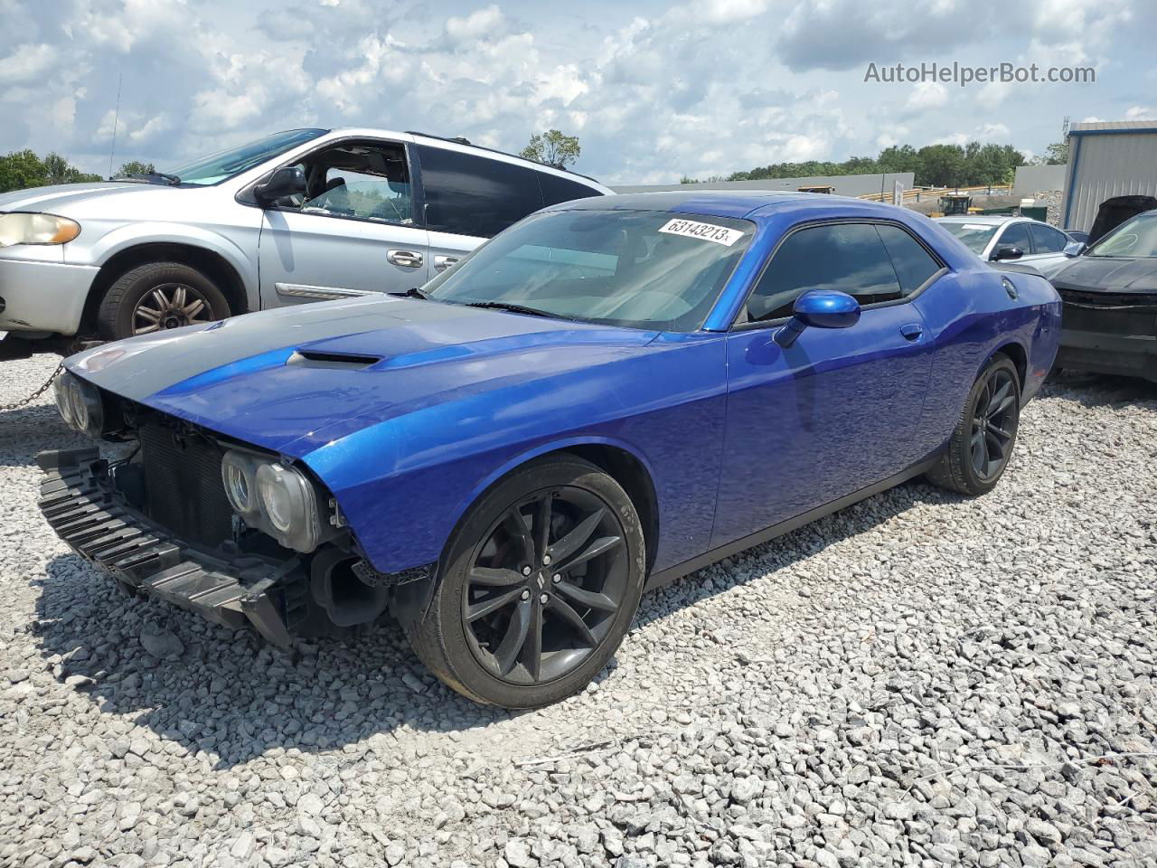 2018 Dodge Challenger Sxt Blue vin: 2C3CDZAG0JH161791