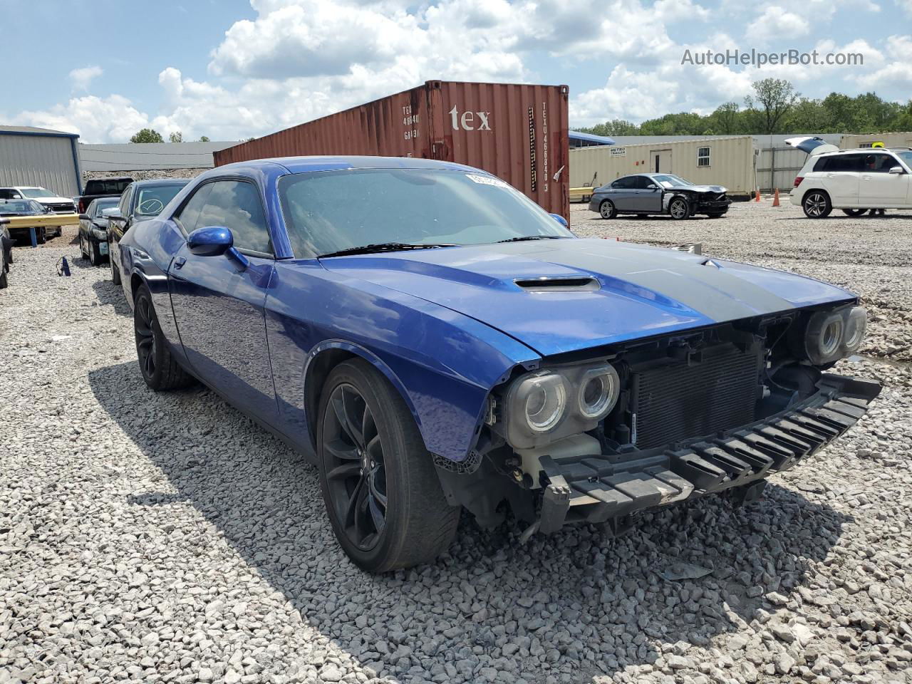 2018 Dodge Challenger Sxt Blue vin: 2C3CDZAG0JH161791