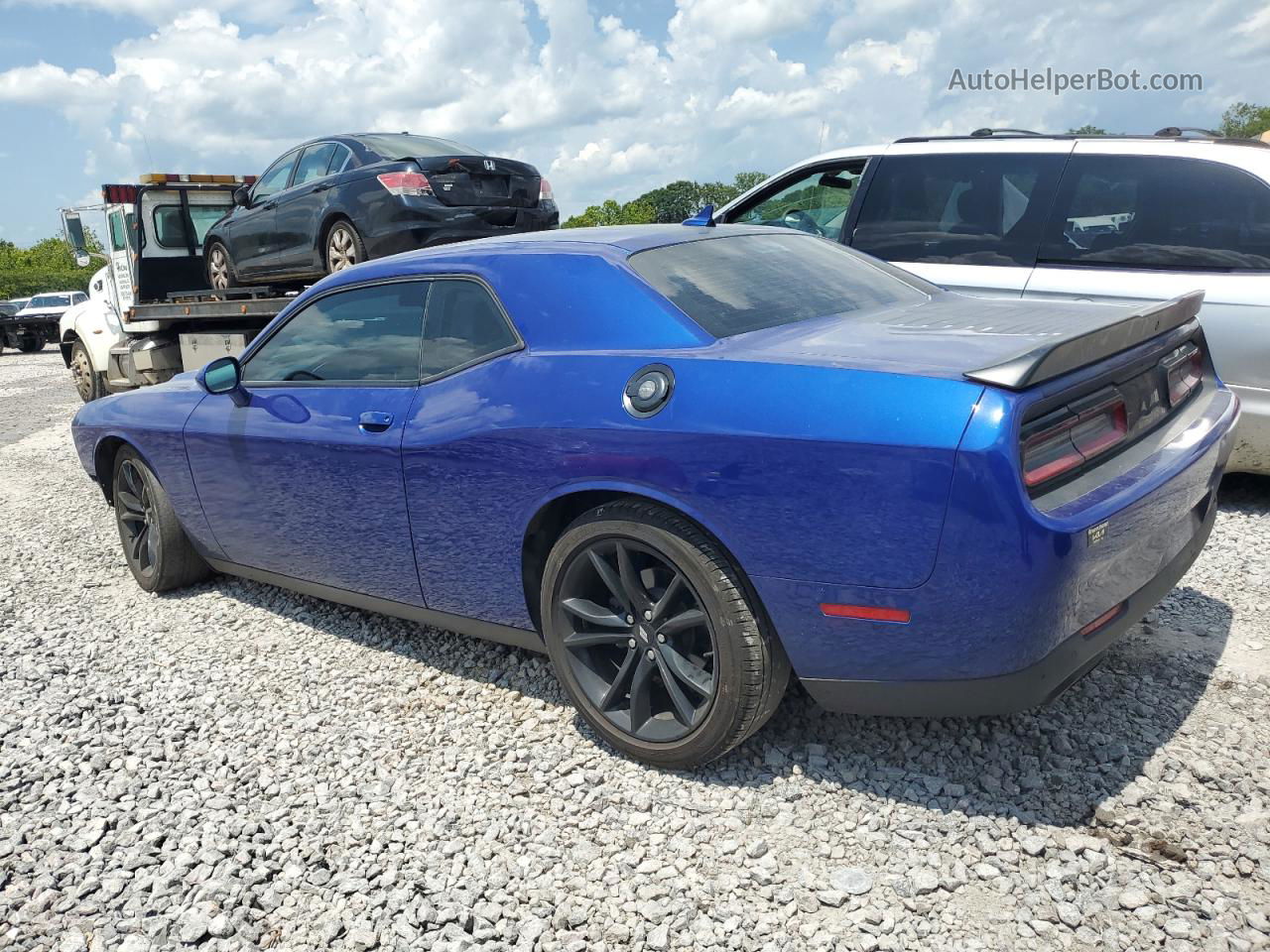 2018 Dodge Challenger Sxt Blue vin: 2C3CDZAG0JH161791