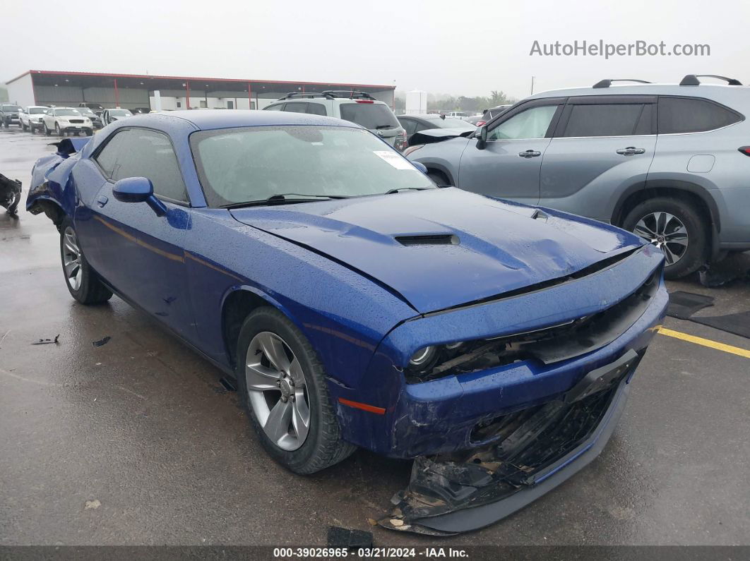 2018 Dodge Challenger Sxt Blue vin: 2C3CDZAG0JH199585