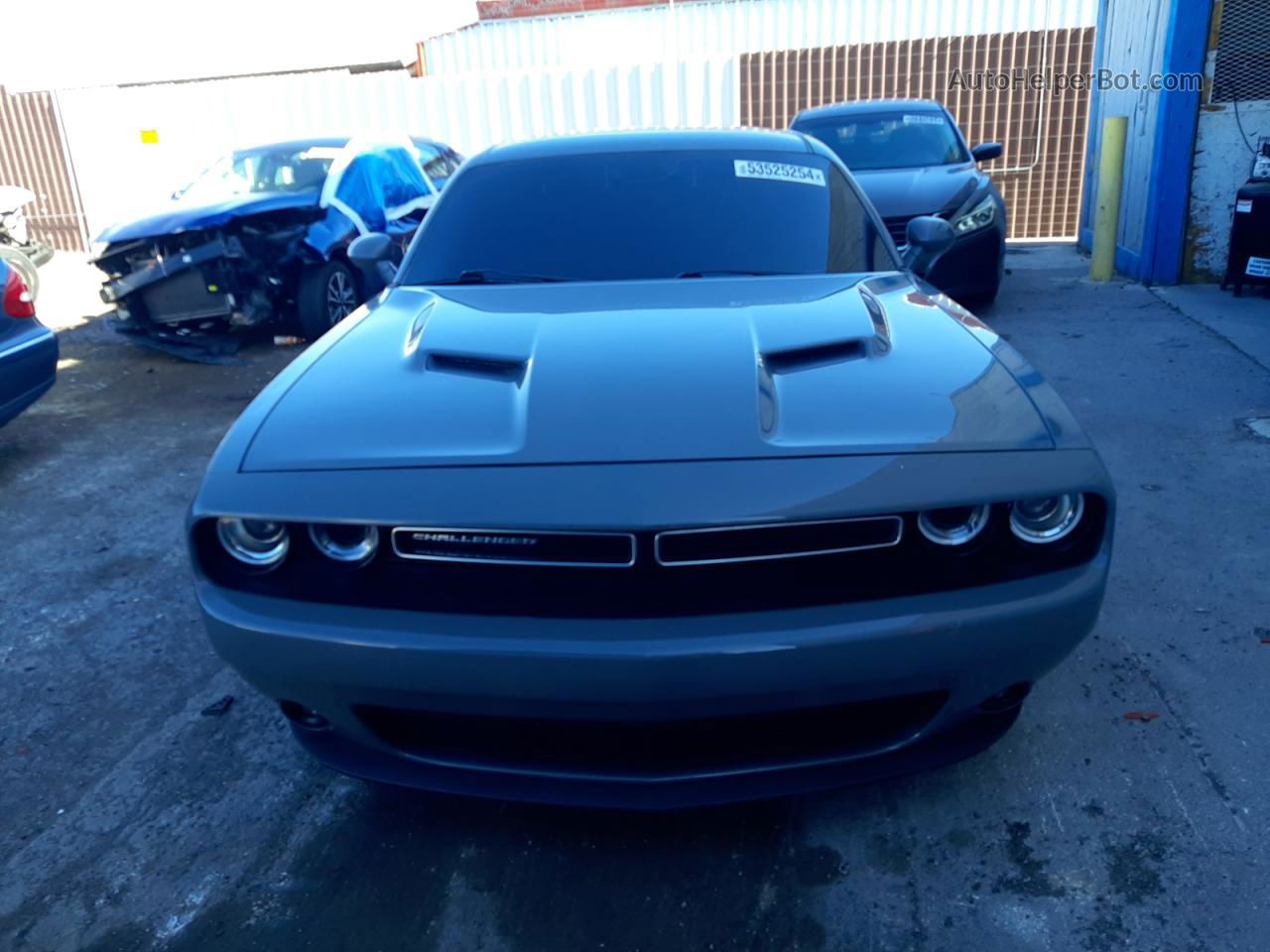 2018 Dodge Challenger Sxt Gray vin: 2C3CDZAG0JH199621