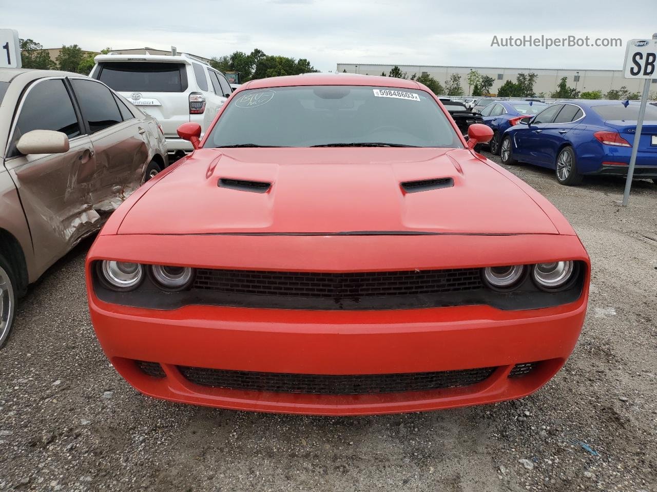 2018 Dodge Challenger Sxt Red vin: 2C3CDZAG0JH294955