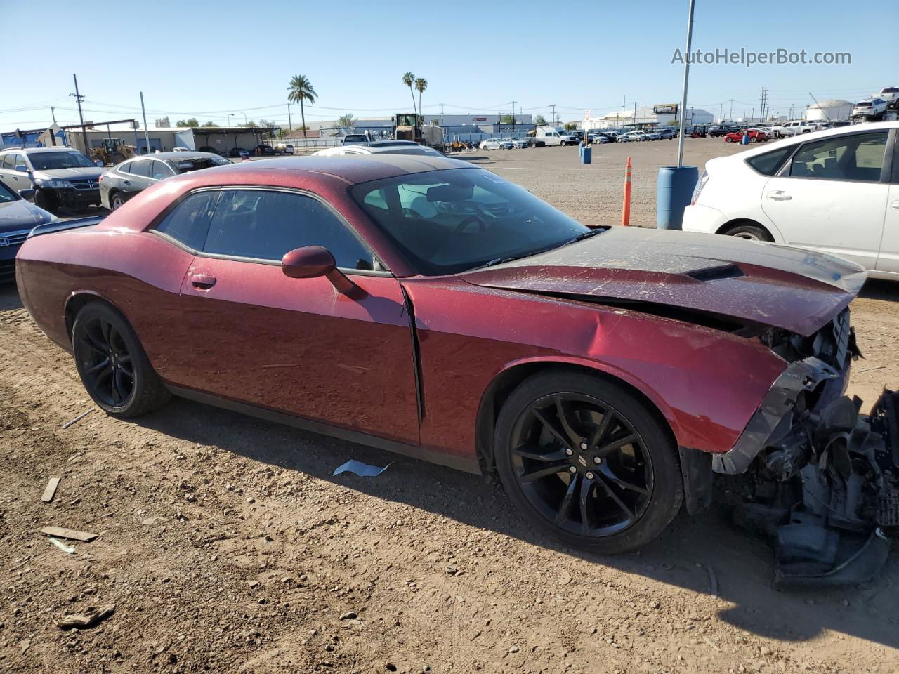 2018 Dodge Challenger Sxt Красный vin: 2C3CDZAG0JH298407