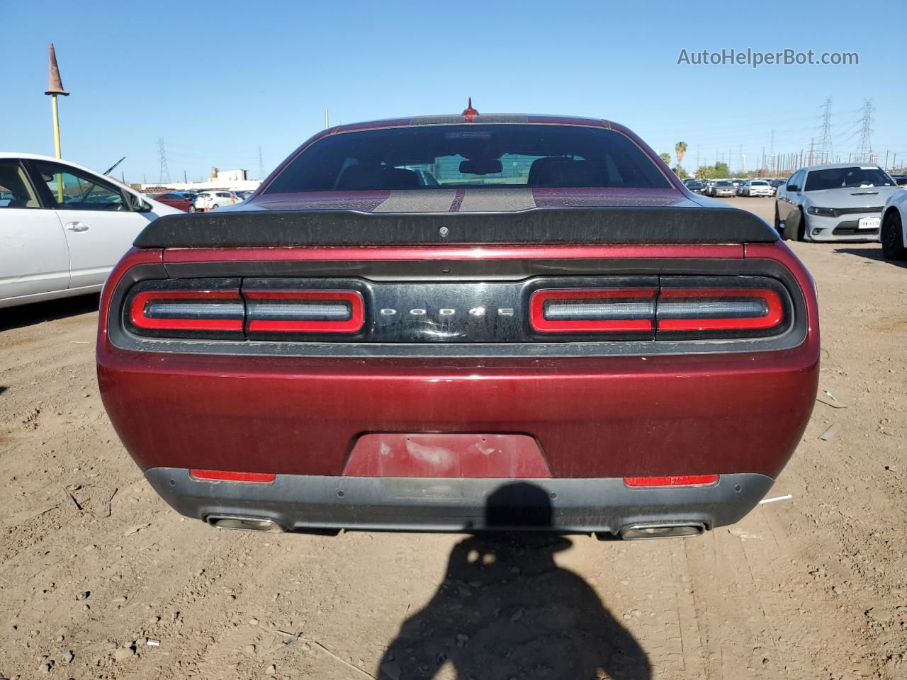 2018 Dodge Challenger Sxt Красный vin: 2C3CDZAG0JH298407