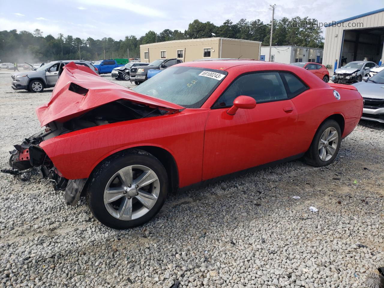 2018 Dodge Challenger Sxt Red vin: 2C3CDZAG0JH317540