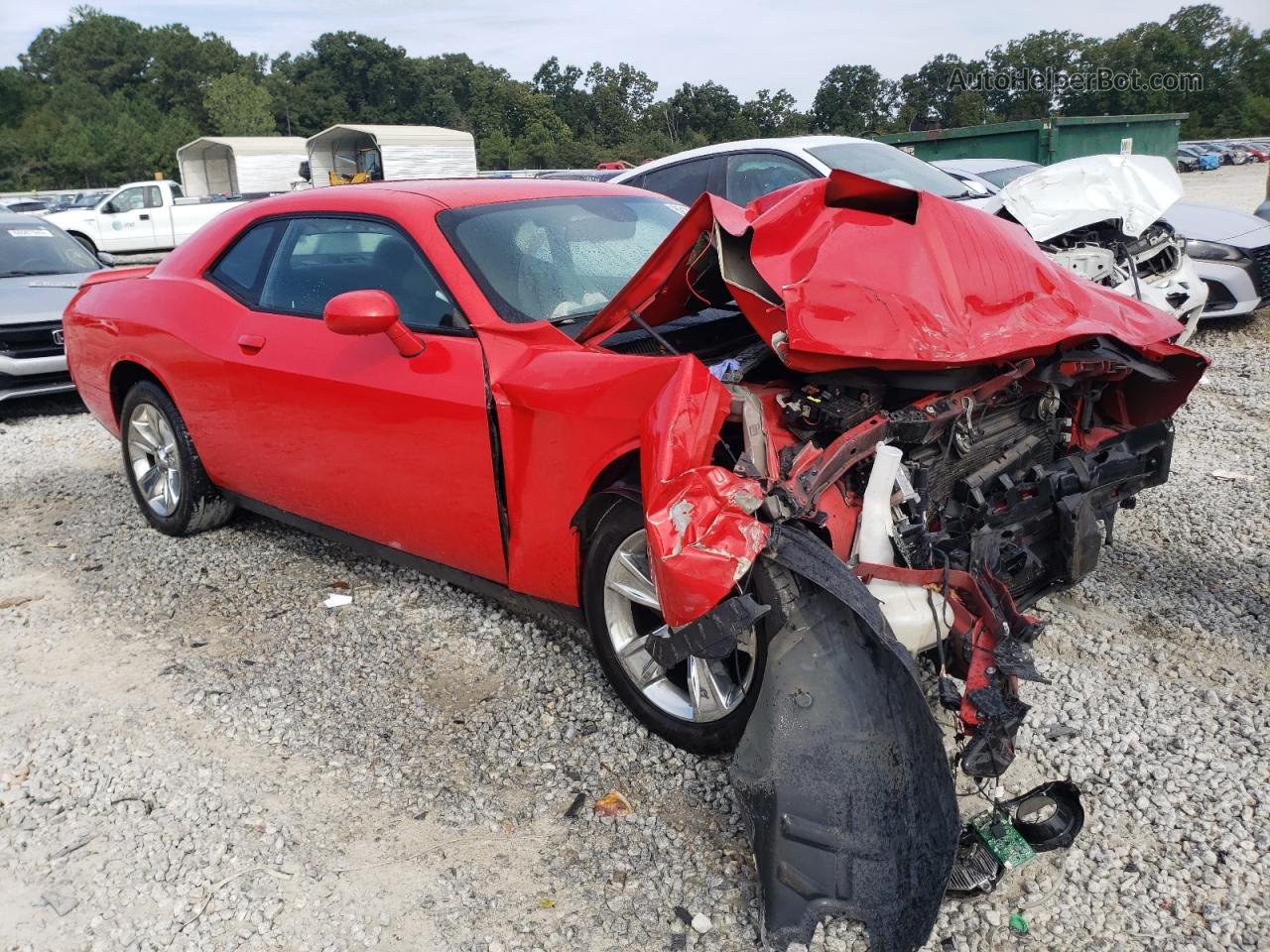 2018 Dodge Challenger Sxt Red vin: 2C3CDZAG0JH317540