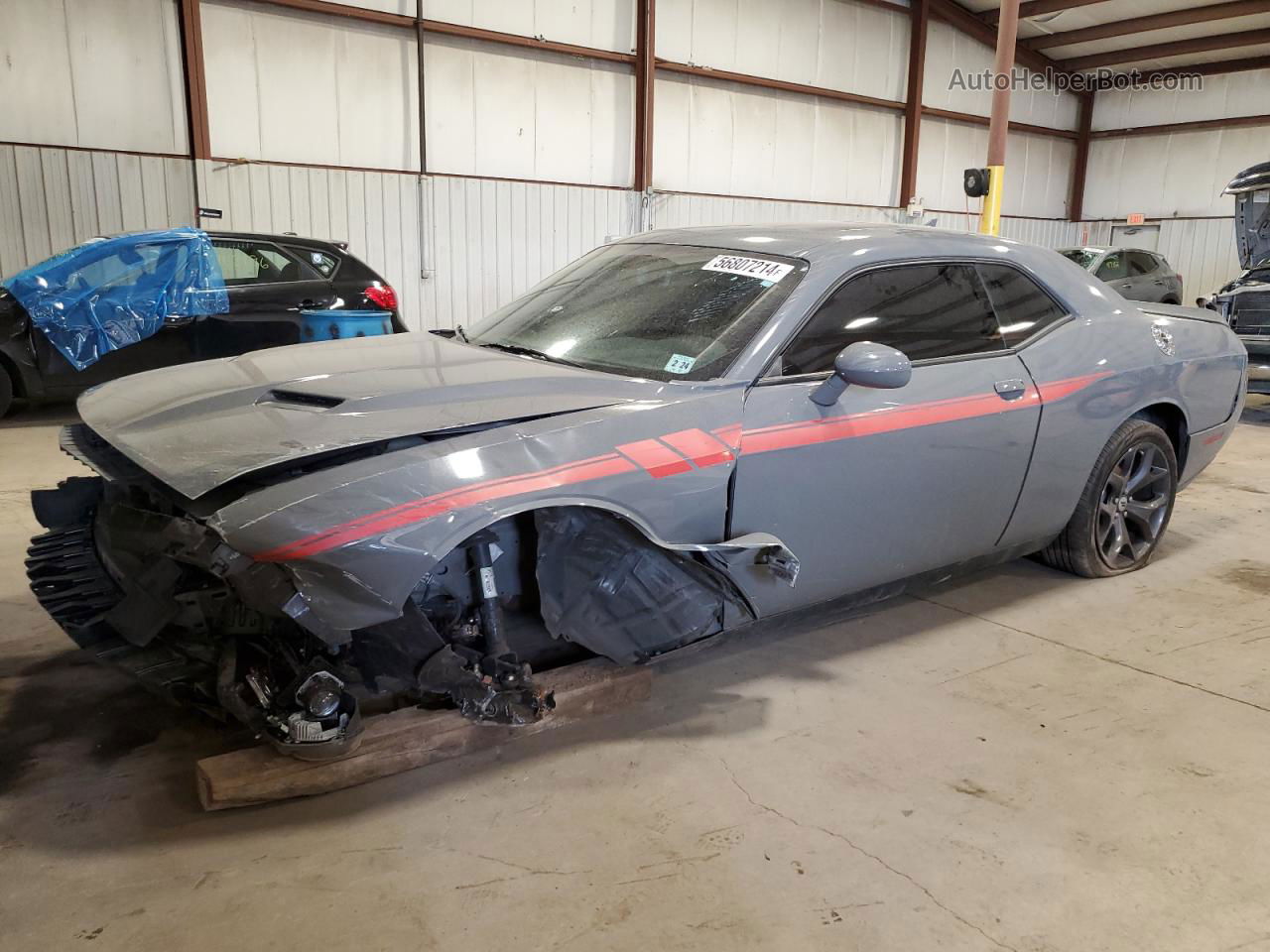 2018 Dodge Challenger Sxt Gray vin: 2C3CDZAG0JH331258