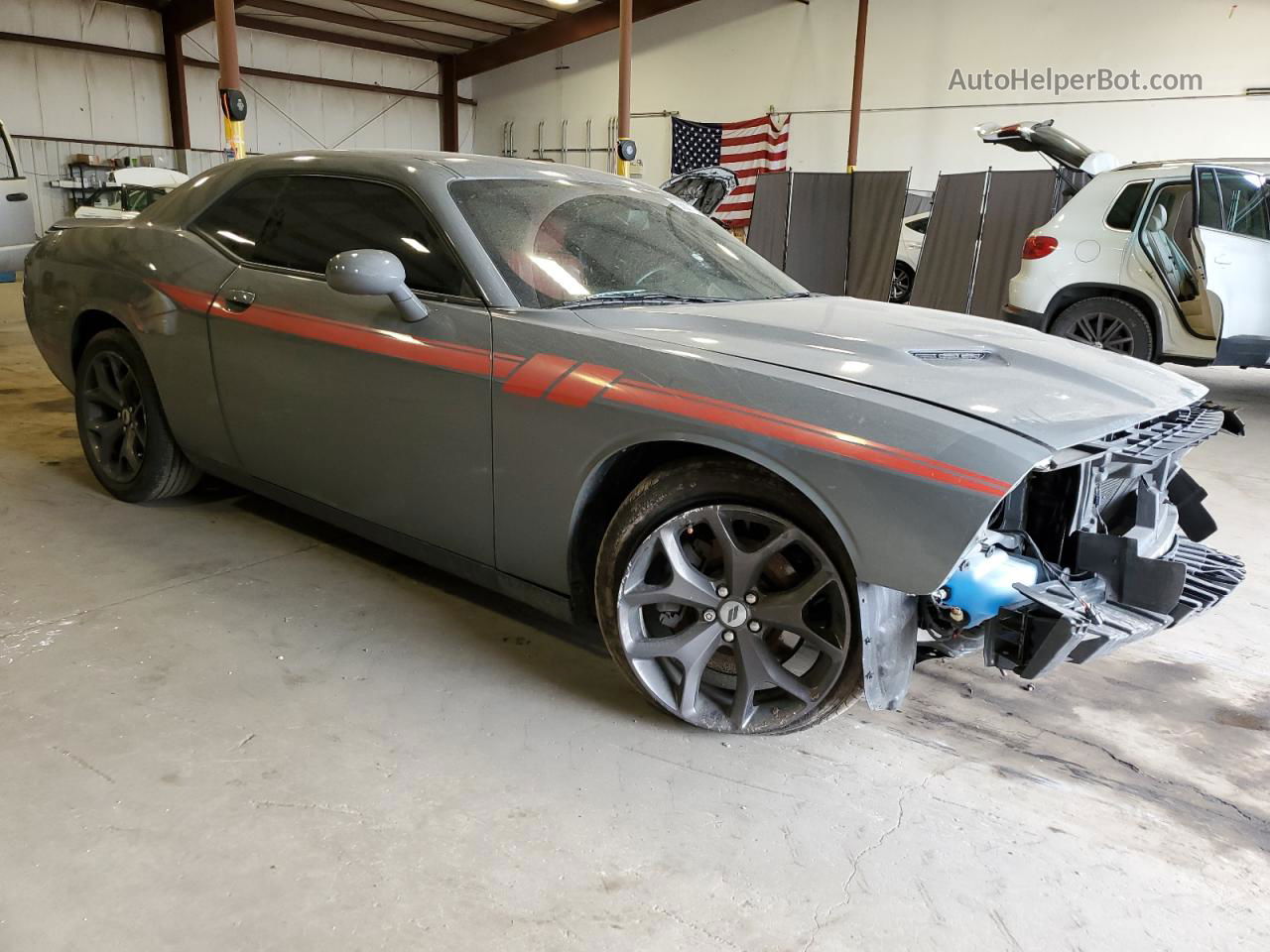 2018 Dodge Challenger Sxt Gray vin: 2C3CDZAG0JH331258