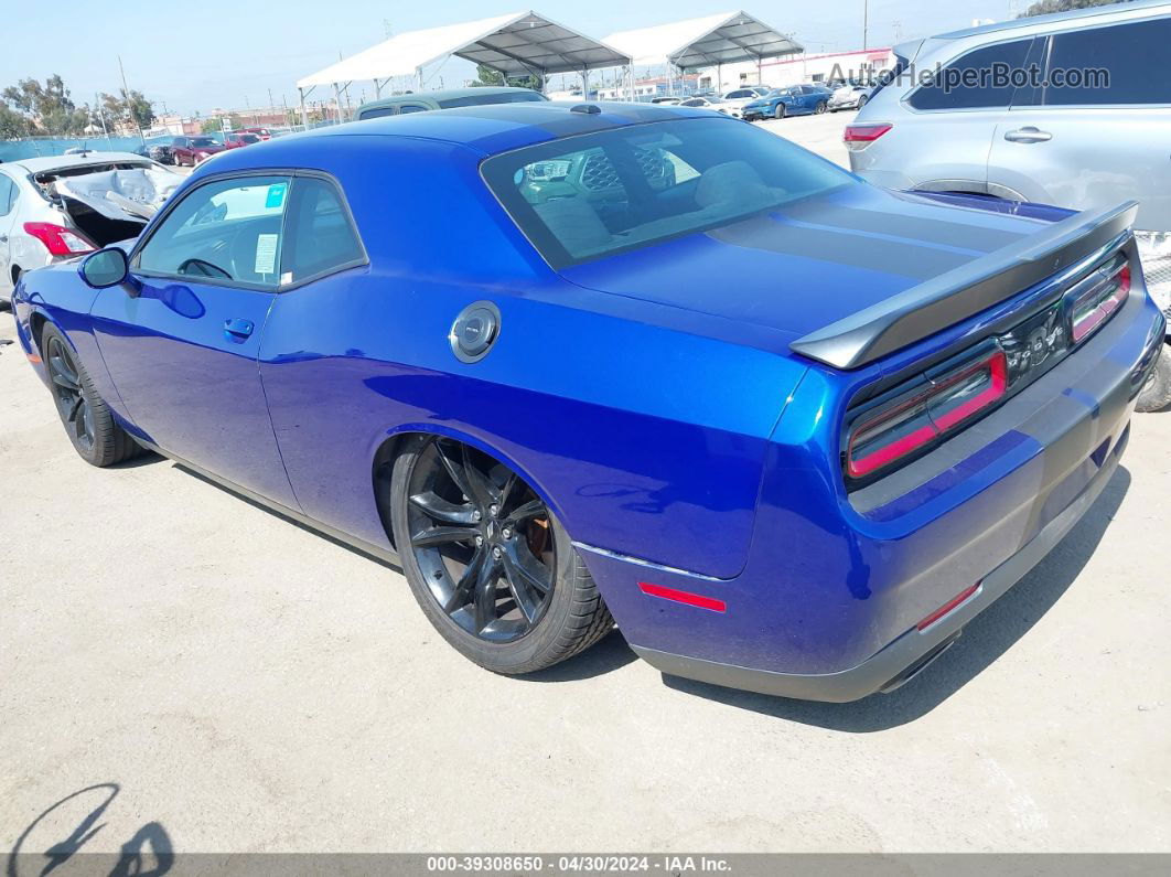 2018 Dodge Challenger Sxt Синий vin: 2C3CDZAG0JH333477