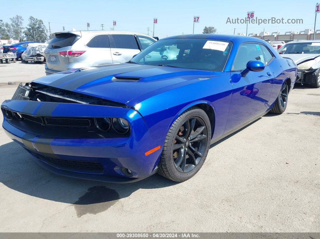 2018 Dodge Challenger Sxt Синий vin: 2C3CDZAG0JH333477