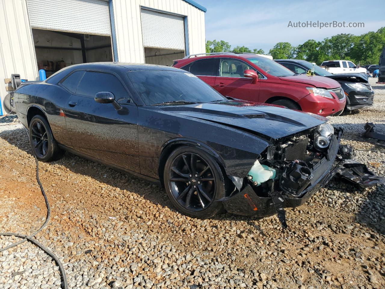 2018 Dodge Challenger Sxt Черный vin: 2C3CDZAG0JH339215