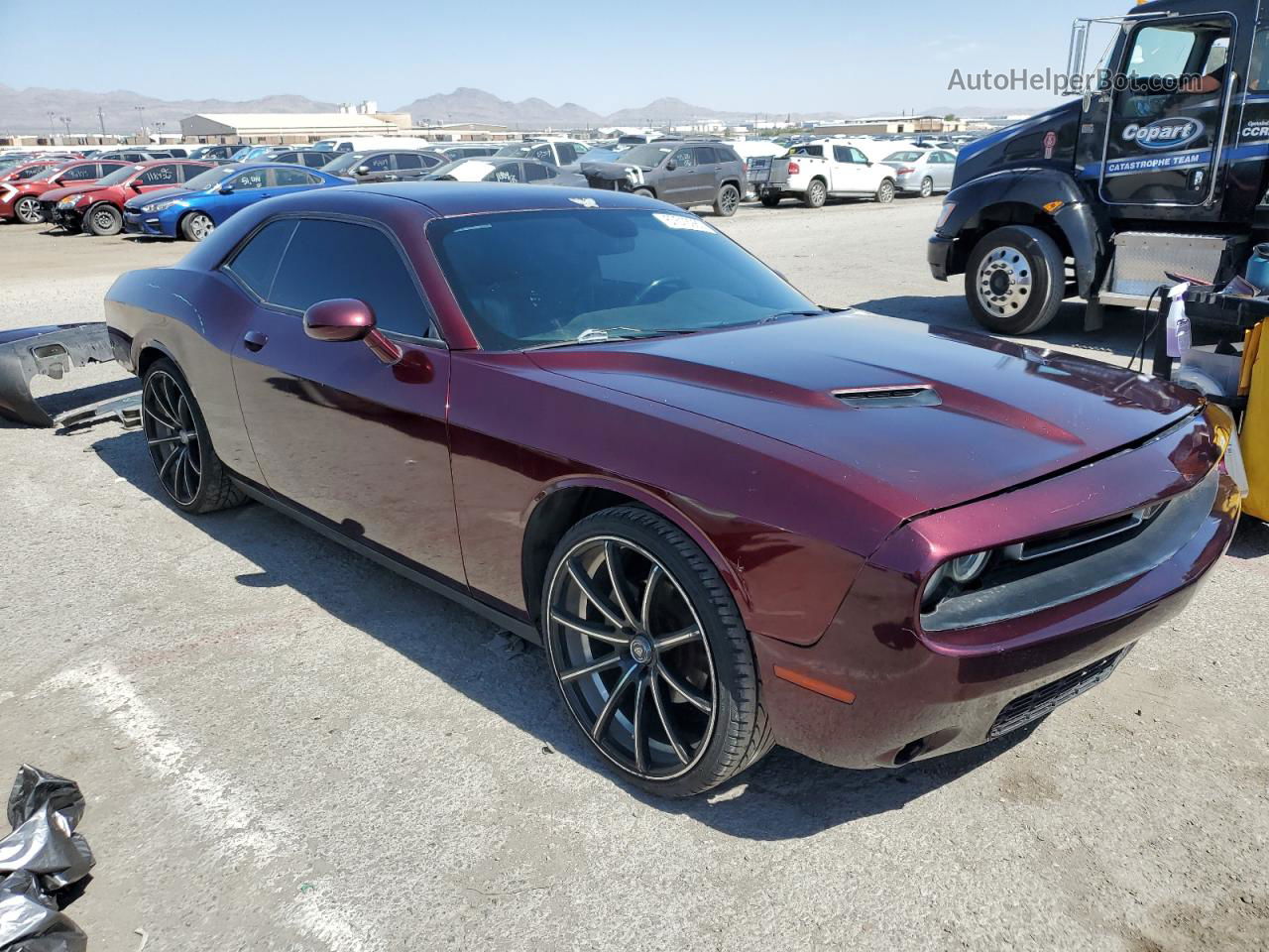 2015 Dodge Challenger Sxt Фиолетовый vin: 2C3CDZAG1FH720868