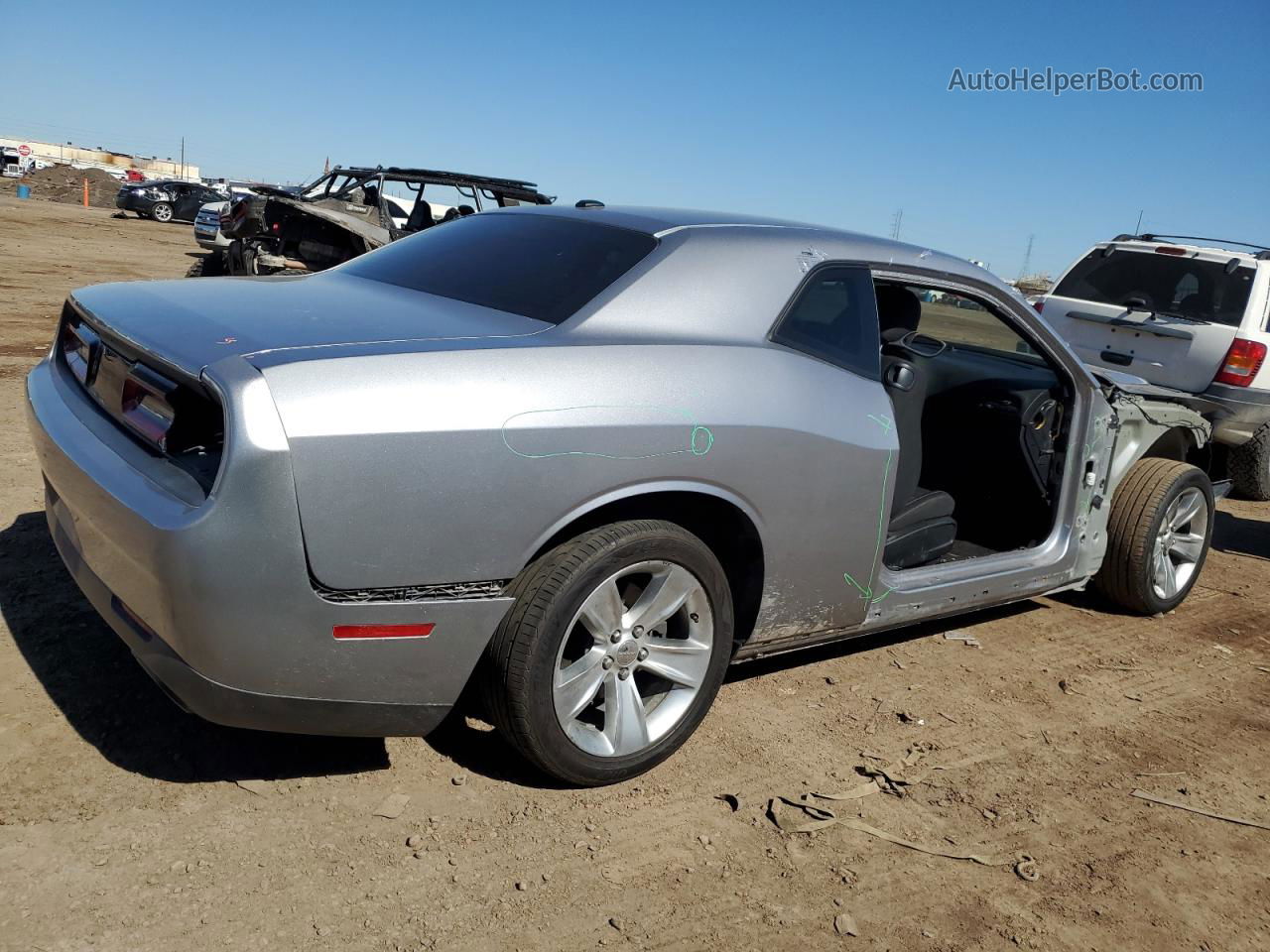 2016 Dodge Challenger Sxt Silver vin: 2C3CDZAG1GH213793