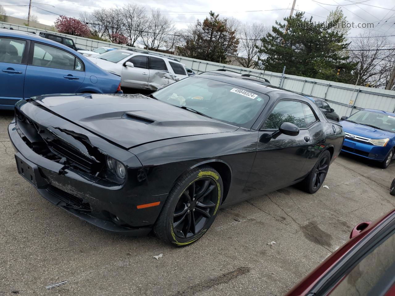 2016 Dodge Challenger Sxt Black vin: 2C3CDZAG1GH279714