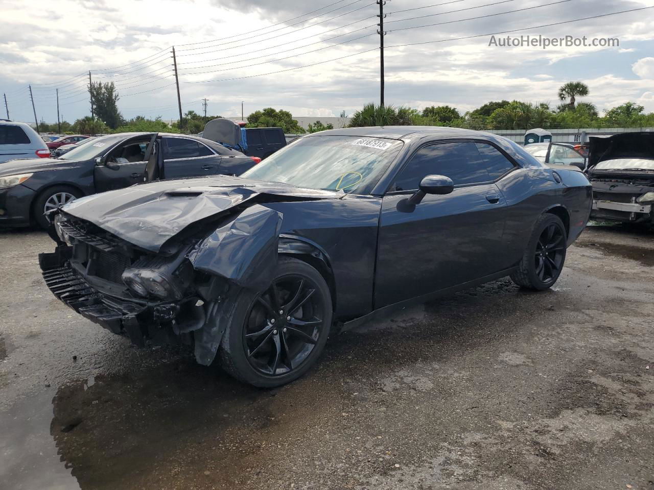 2016 Dodge Challenger Sxt Gray vin: 2C3CDZAG1GH345128