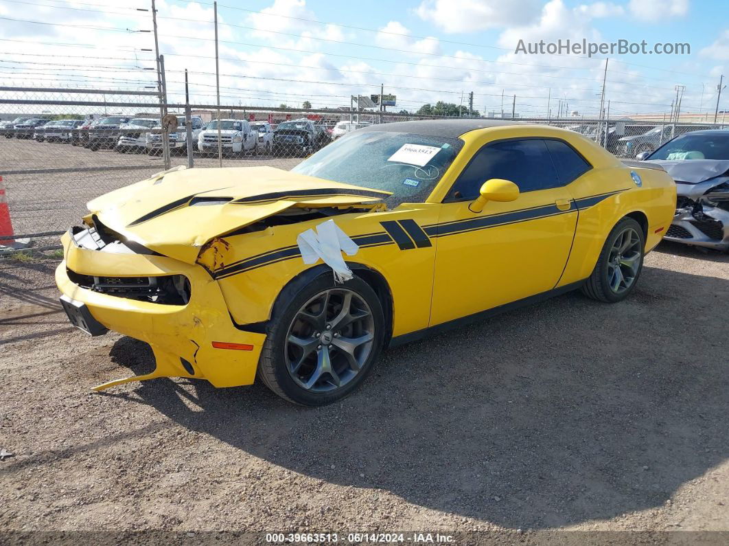 2017 Dodge Challenger Sxt Yellow vin: 2C3CDZAG1HH501198