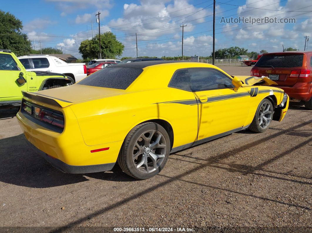 2017 Dodge Challenger Sxt Yellow vin: 2C3CDZAG1HH501198