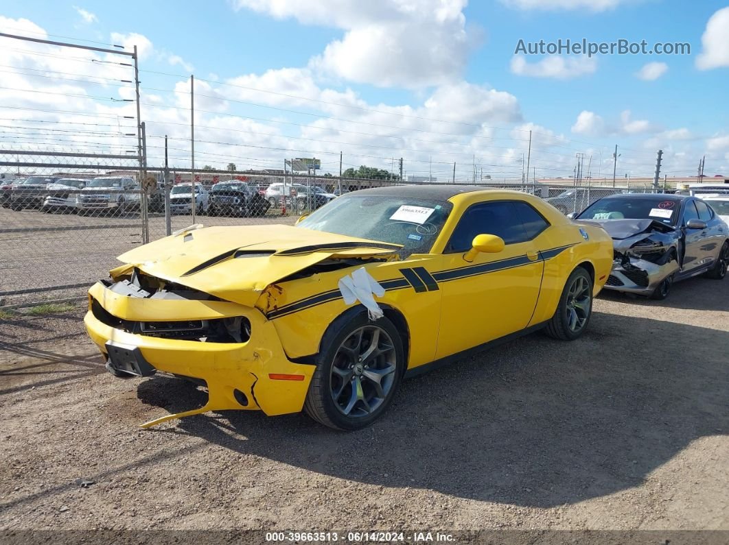 2017 Dodge Challenger Sxt Yellow vin: 2C3CDZAG1HH501198