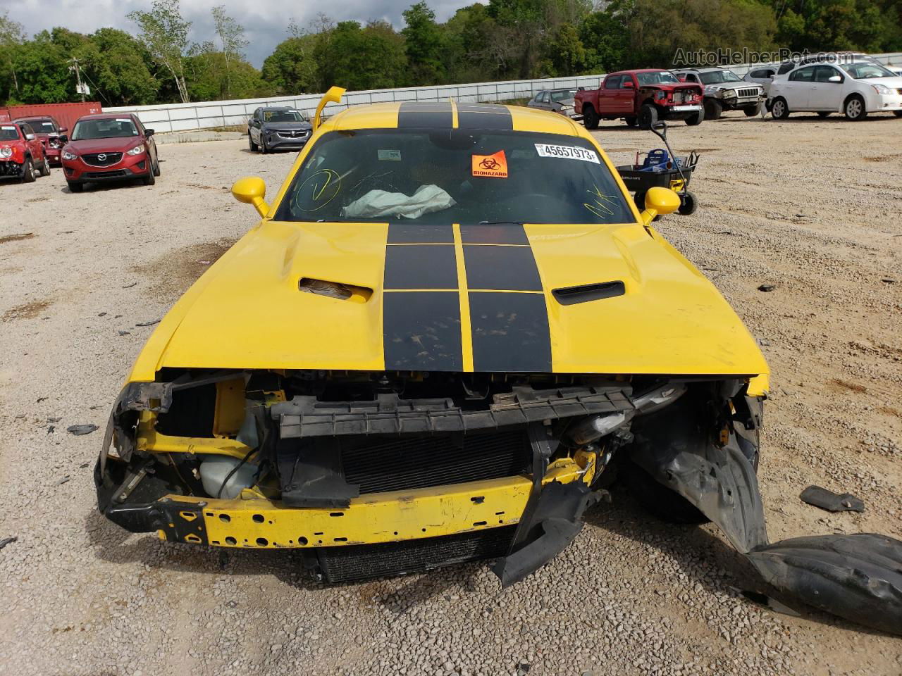 2017 Dodge Challenger Sxt Yellow vin: 2C3CDZAG1HH531513