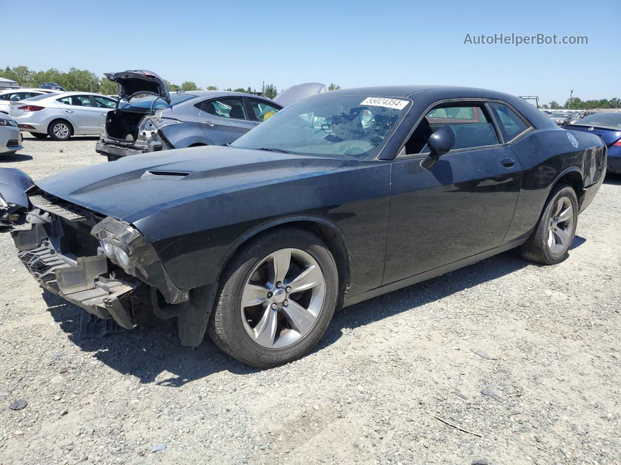 2017 Dodge Challenger Sxt Black vin: 2C3CDZAG1HH619445