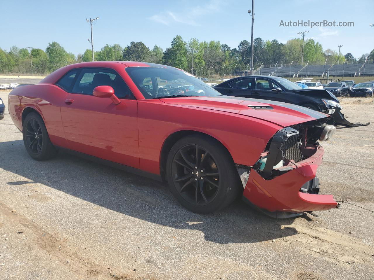 2017 Dodge Challenger Sxt Red vin: 2C3CDZAG1HH666023