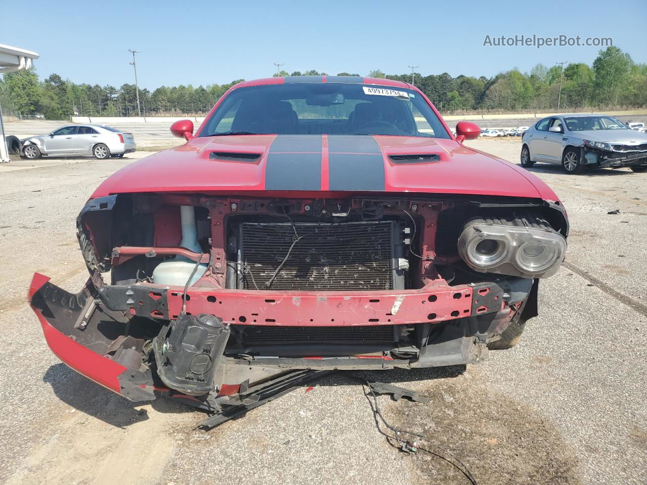 2017 Dodge Challenger Sxt Red vin: 2C3CDZAG1HH666023