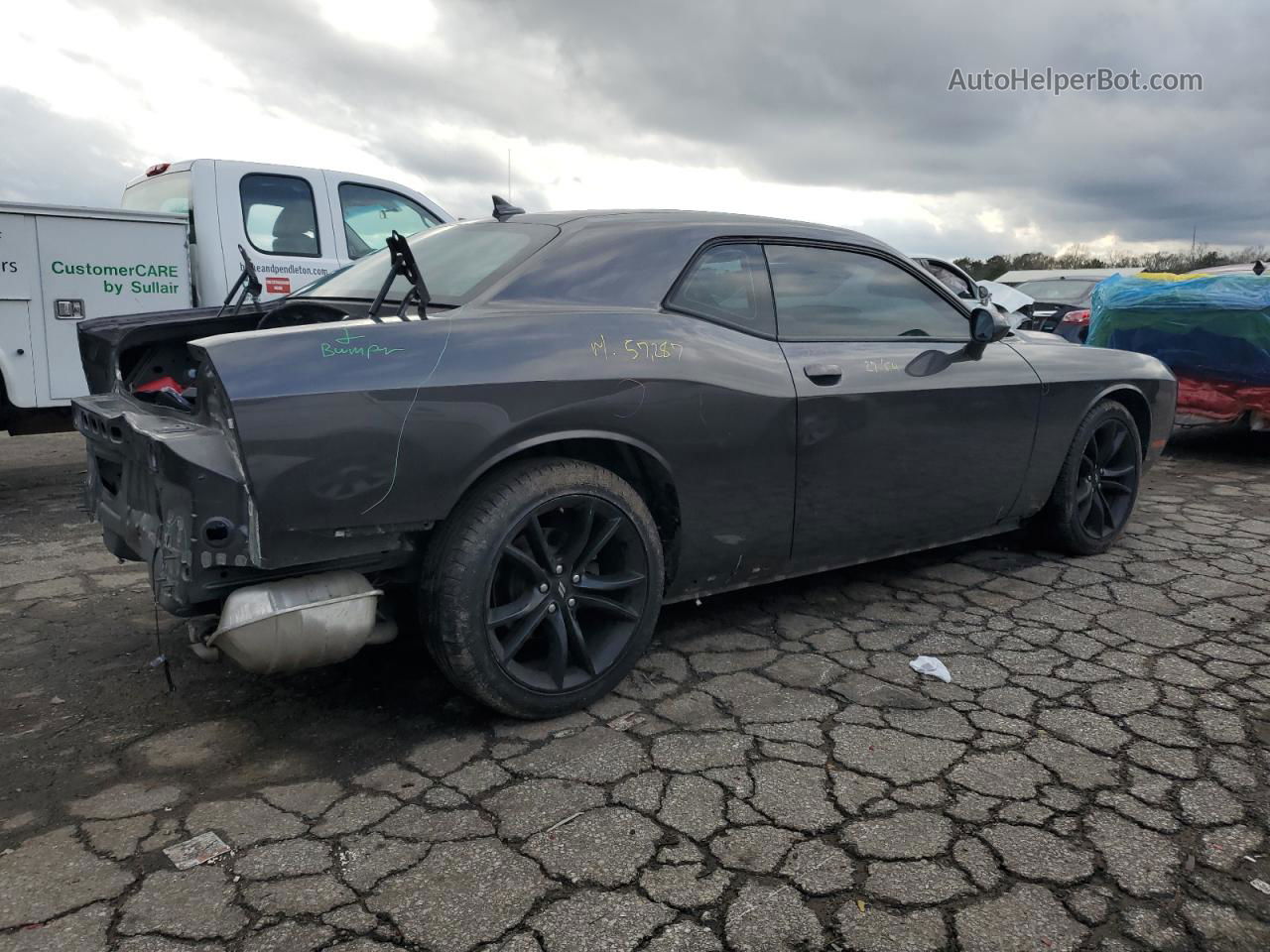 2018 Dodge Challenger Sxt Gray vin: 2C3CDZAG1JH166045