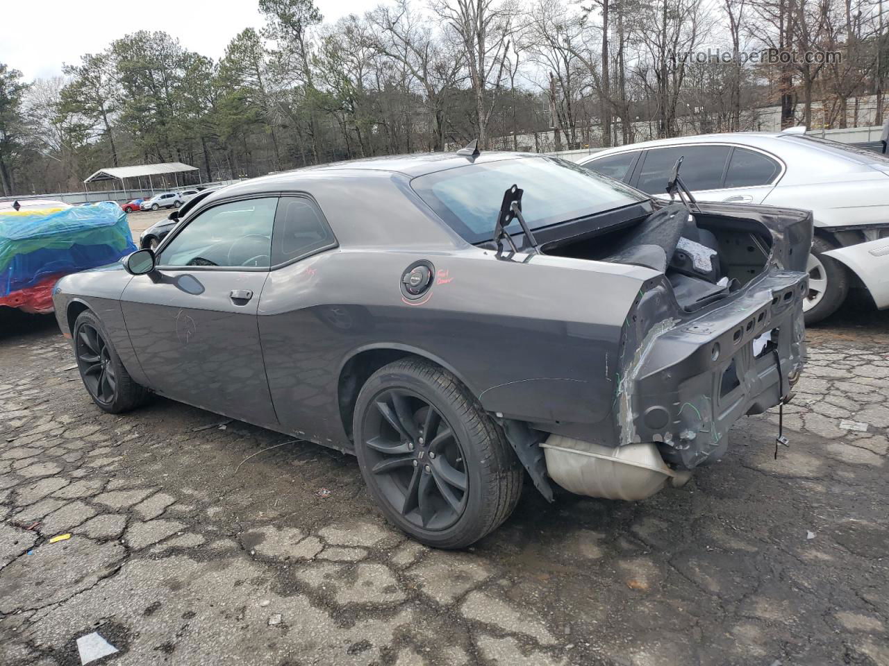 2018 Dodge Challenger Sxt Gray vin: 2C3CDZAG1JH166045