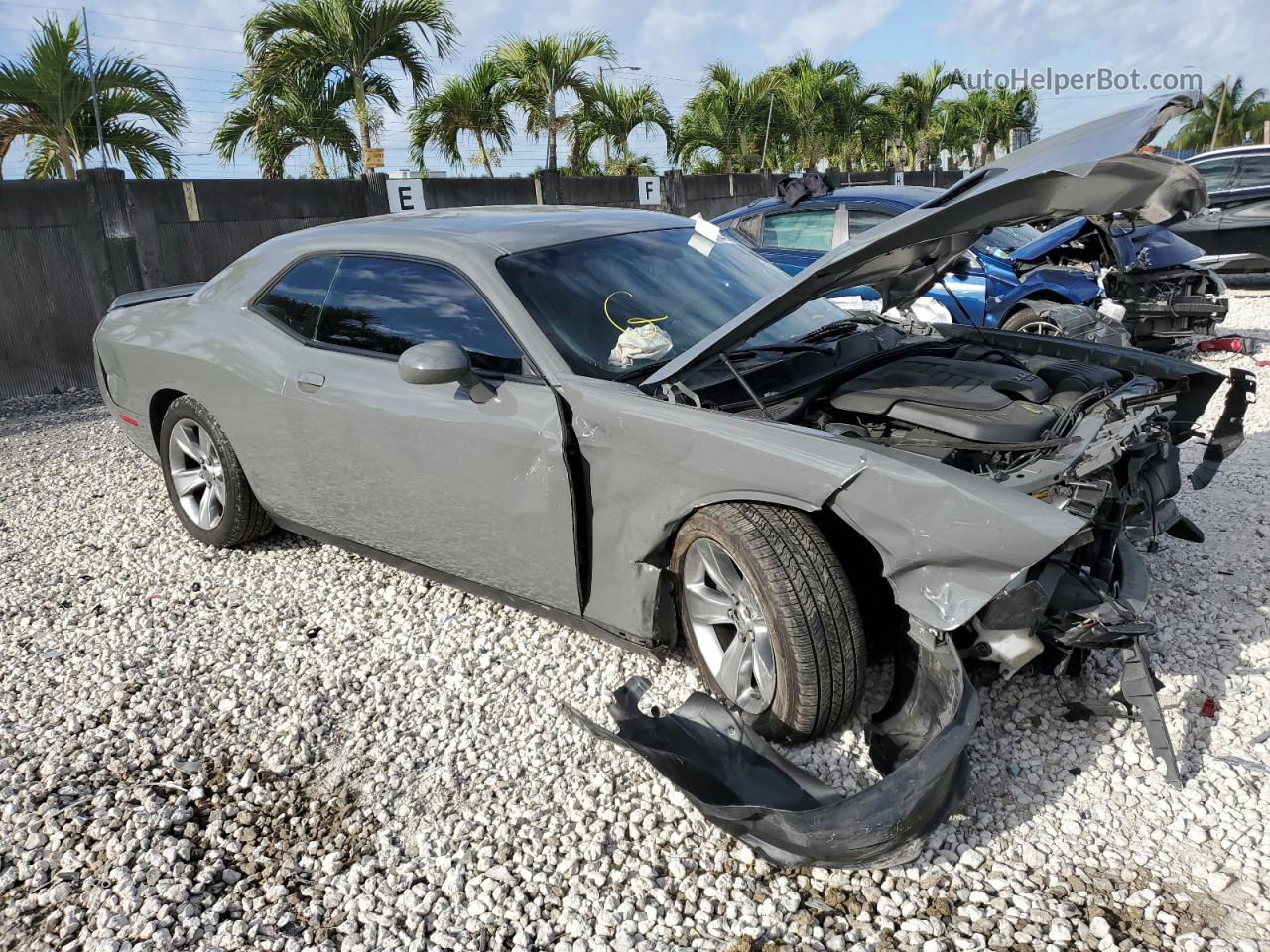 2018 Dodge Challenger Sxt Серый vin: 2C3CDZAG1JH172041