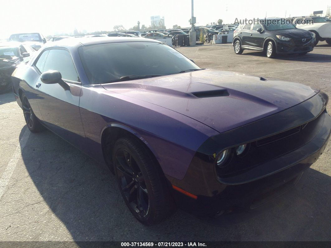 2018 Dodge Challenger Sxt Фиолетовый vin: 2C3CDZAG1JH310922