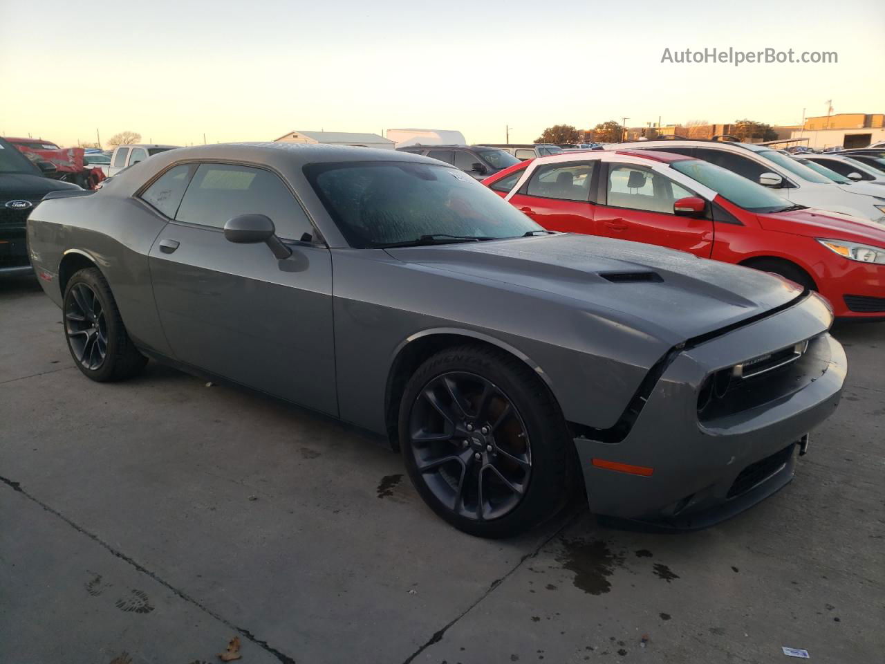 2018 Dodge Challenger Sxt Gray vin: 2C3CDZAG1JH317689