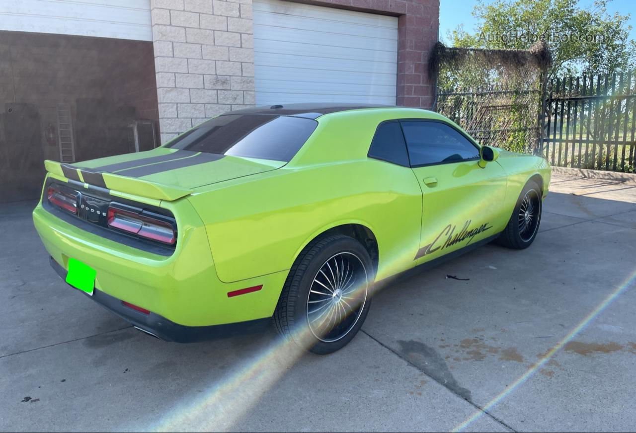 2015 Dodge Challenger Sxt Green vin: 2C3CDZAG2FH739803