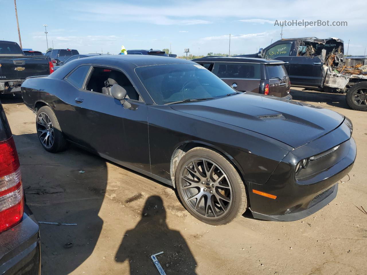 2015 Dodge Challenger Sxt Black vin: 2C3CDZAG2FH895596