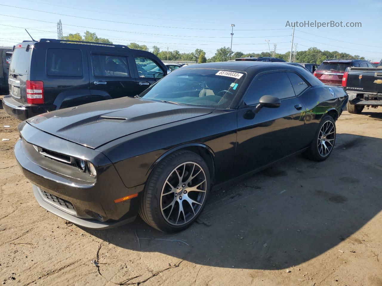 2015 Dodge Challenger Sxt Black vin: 2C3CDZAG2FH895596