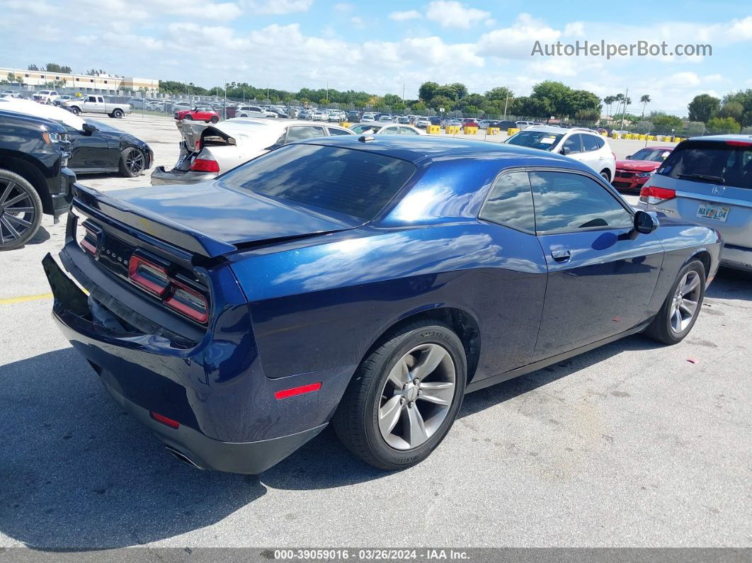 2015 Dodge Challenger Sxt Dark Blue vin: 2C3CDZAG2FH912235