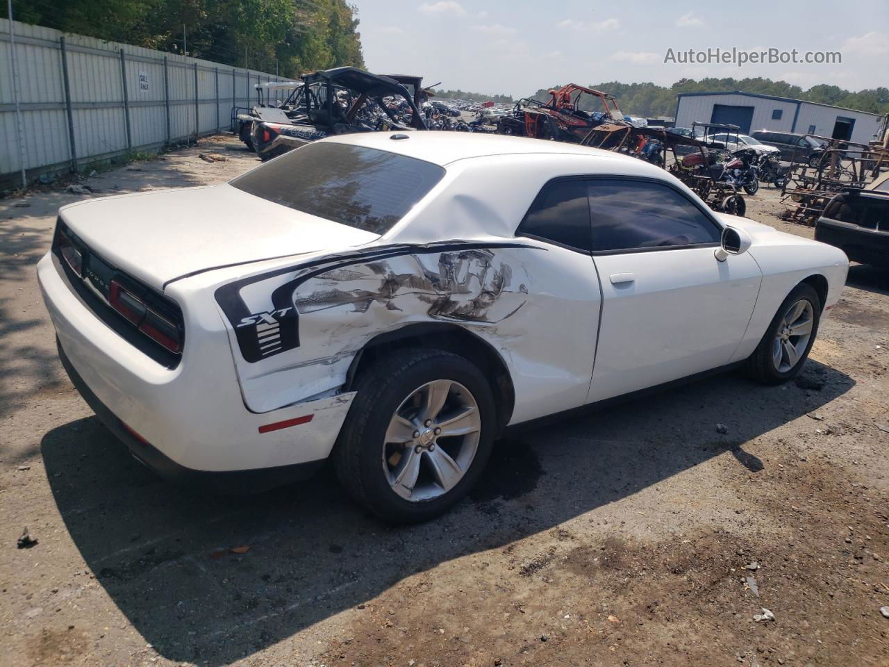 2016 Dodge Challenger Sxt White vin: 2C3CDZAG2GH137811