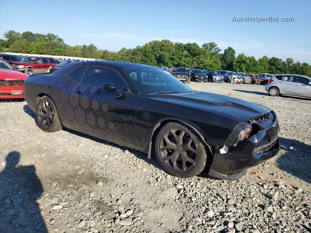 2016 Dodge Challenger Sxt Фиолетовый vin: 2C3CDZAG2GH168735