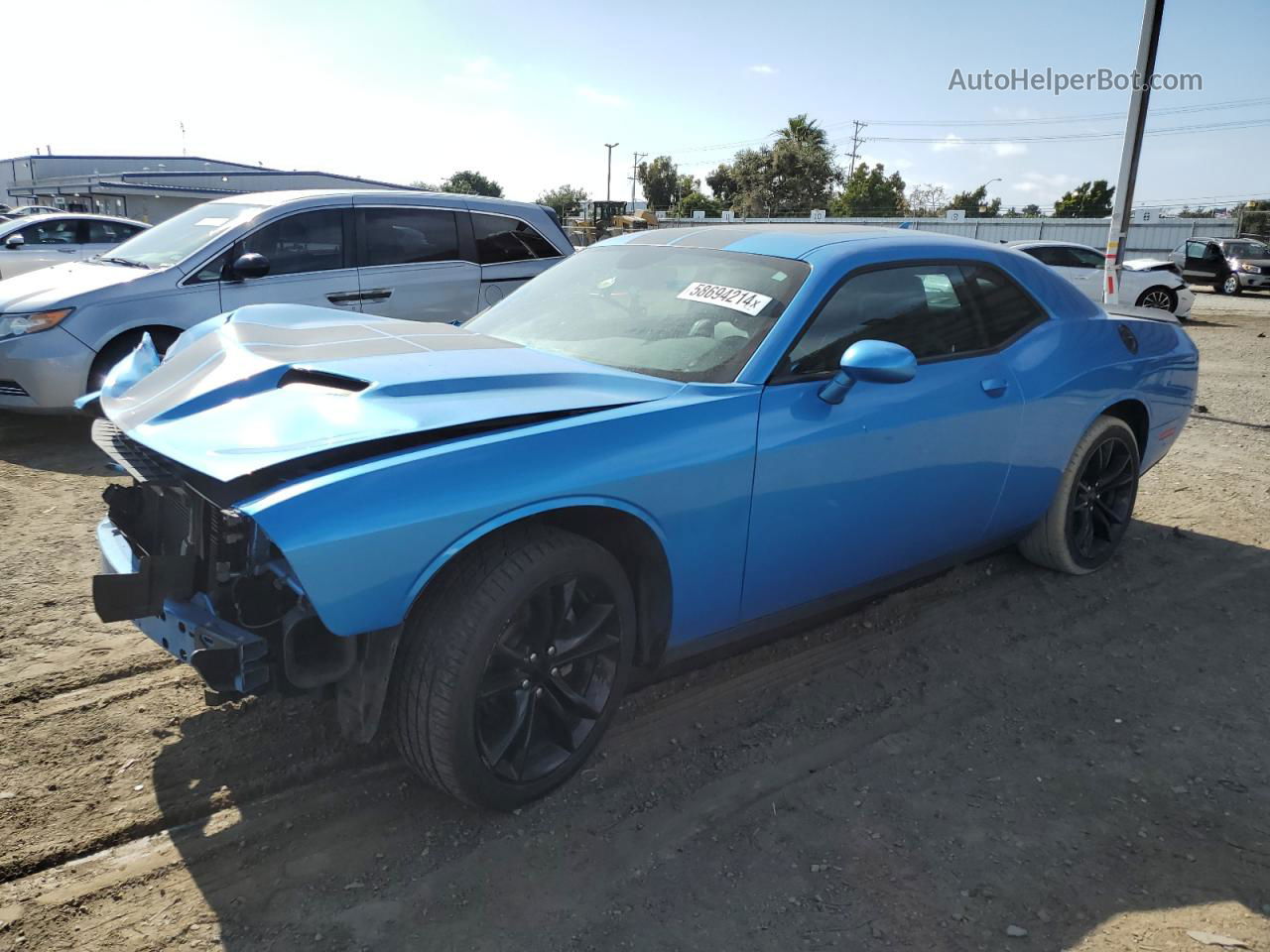 2016 Dodge Challenger Sxt Blue vin: 2C3CDZAG2GH195241