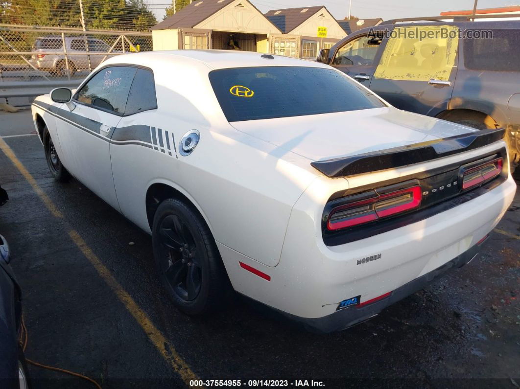 2016 Dodge Challenger Sxt White vin: 2C3CDZAG2GH209638