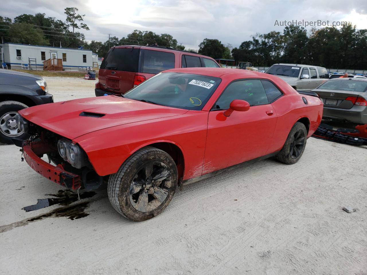 2016 Dodge Challenger Sxt Red vin: 2C3CDZAG2GH284517